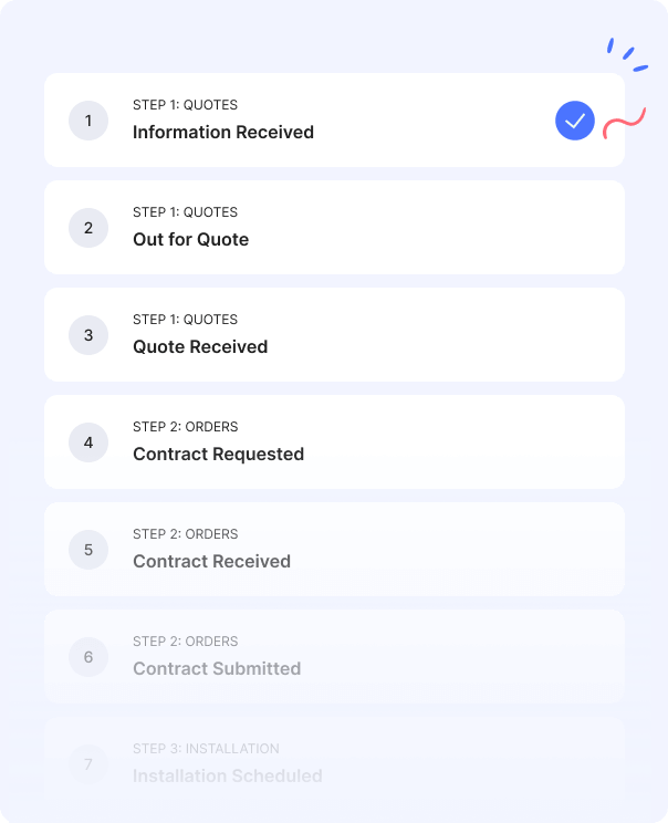 Your installation example screen